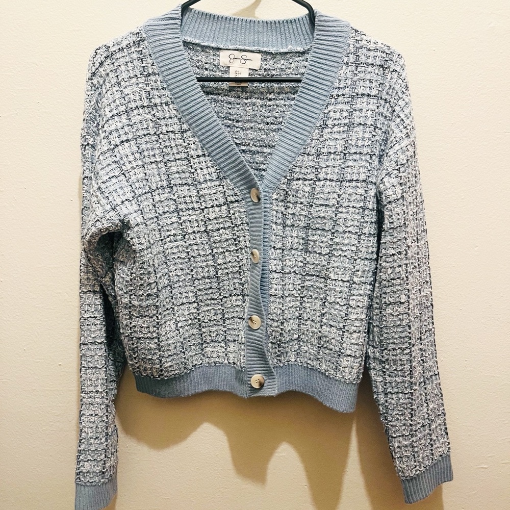Jessica Simpson Blue Cardigan